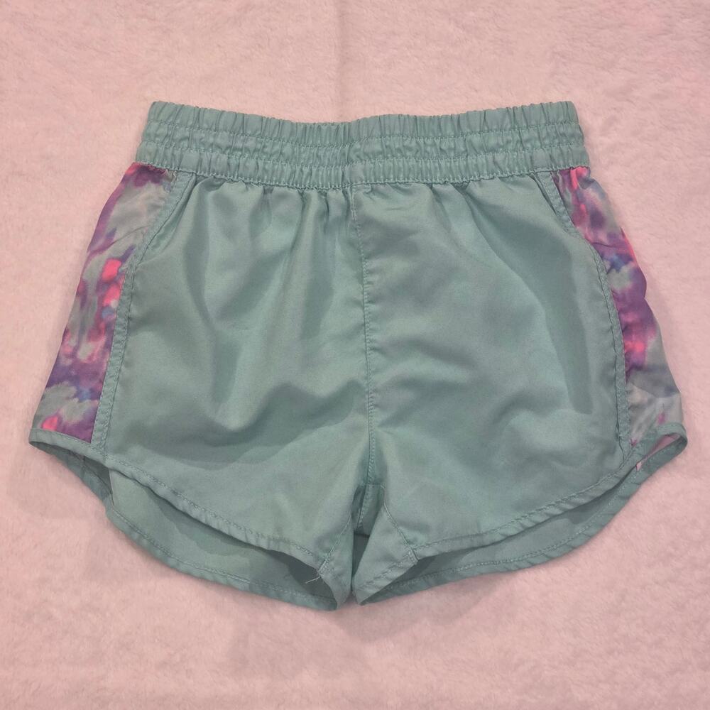 Girls Athletic Works Teal Athletic Shorts Size Small 6/6X